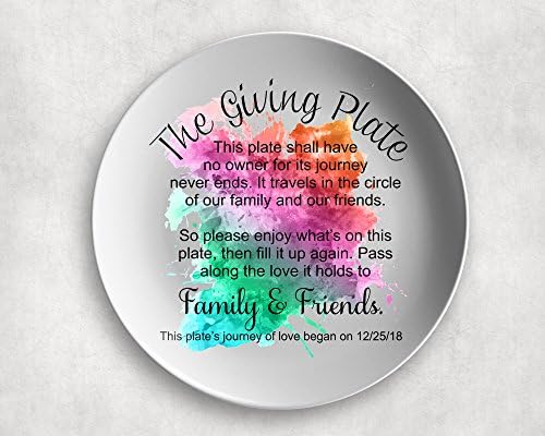 Personalized The Giving Plate/Friendship/Sharing Plate