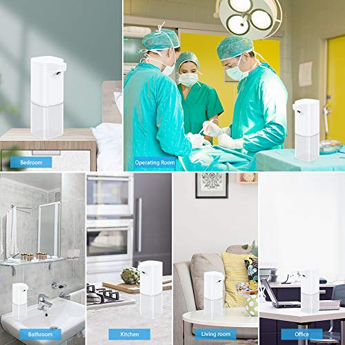 VEEAPE Alcohol Dispenser Automatic Hand Sanitizer Alcohol Spray, 350ml Non-Contact Sprayer Bottles Infrared Induction Touchless Soap Dispenser Auto Hands Free Liquid Pump