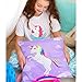 OurWarm 18 x 18-Inch Unicorn Throw Pillow Covers Decorative for Kids Birthday Home Decorations, Soft Polyester Rainbow Cushion Cover