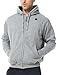 ORORO Heated Hoodie with Battery, Fleece Full-Zip Heated Sweatshirt Hoodie (Charger Not Included) (XL, Grey)