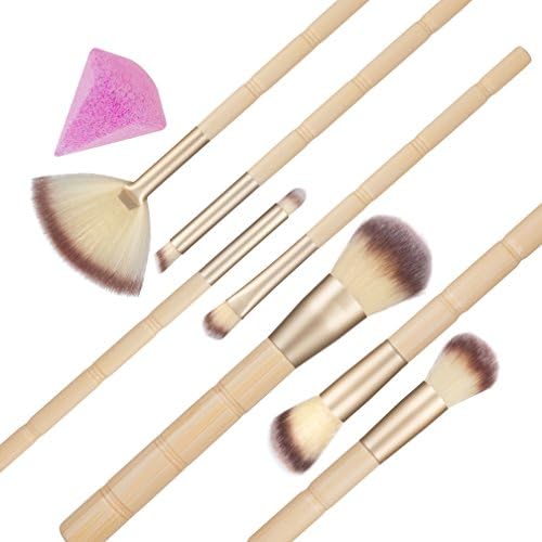 Makeup Brush Set , Yedda 7+1 Piece Professional Makeup Brushes Set for Powder Blush Concealer Nose Fan Brush with Beauty Silicone Diamond Blender