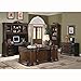 Coaster Home Furnishings Tucker Computer Hutch with Detailed Carvings Brown