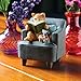 ART & ARTIFACT Cat Reading Book to Mouse Sculpture Home Decor Figurine - 3 1/2