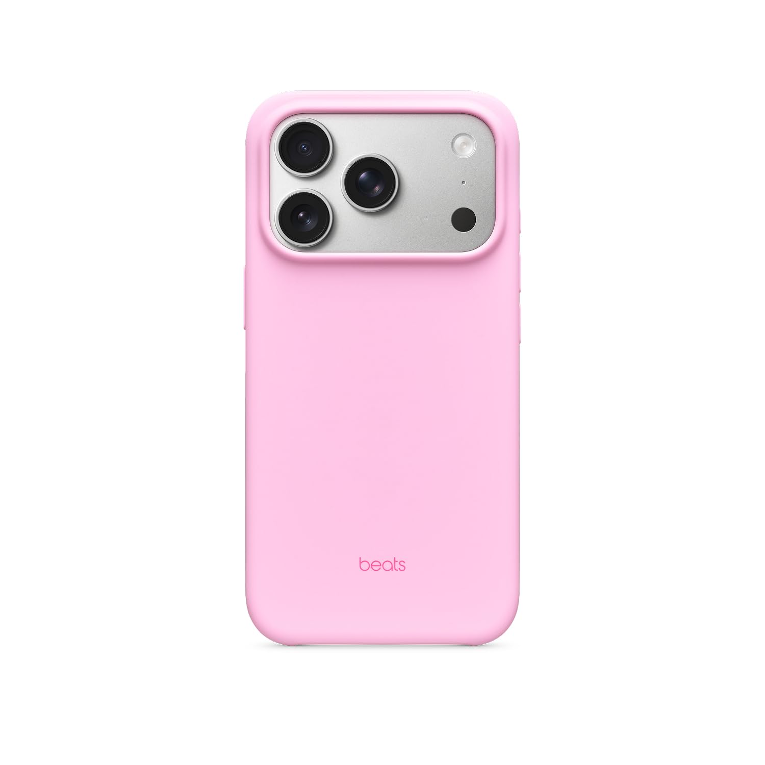 Photo 1 of Beats iPhone 17 Pro Case with MagSafe & Camera Control, Matte Finish, Microfiber Lining – Pebble Pink