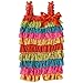TIAOBU US Baby Girls Summer Lace Spaghetti Ruffle Tiered Romper Outfits