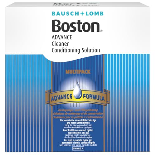 Bausch + Lomb Boston Advance Multipack, für harte Kontaktlinsen: 3 x 30 ml Reiniger, 3 x 120 ml Aufbewahrungsflüssigkeit