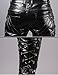Idopy Men`s Rock Steampunk Lace Up PU Leather Pants Slim Fit