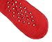 SDBING Women's Winter Super Soft Warm Cozy Fleece Lined Fuzzy Slipper Socks with Grippers (Red, 6-10)