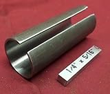 1" to 1 1/ 8 inch 1/4" Key Gas Engine pulley Crank Shaft Sleeve adapter Predator