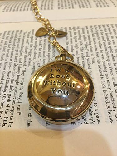 Compass on a Pocket Watch Chain - I'd Be Lost Without You - Boyfriend Gift - Husband Gift