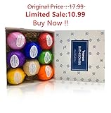 Vitanass 8 Handmade Bath Bombs Gift Set - Nature Essential Oil - Organic Shea & Coco Butter Dry Skin Moisturize - Spa Bomb Fizzies - Add to Bath Bubbles, Basket, Bath Beads - Bath Pearls