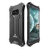 Galaxy S8 Metal Case, LIGHTDESIRE Slim Shockproof Rugged Military Aluminum Bumper Frame with Anti-Slip Side Grip for Samsung Galaxy S8 edge (Black)