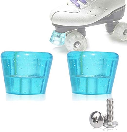 1 Set Roller Skate Toe Stoppers PU Rubber Roller Quad Skate Toe Stops