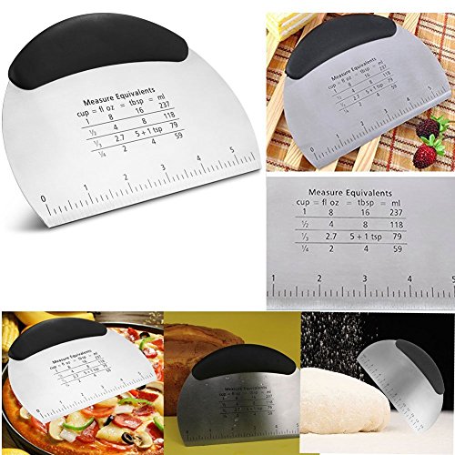 image for JDYYICZ Stainless Steel Pastry Scraper / Cutter / Chopper，Multipurpo