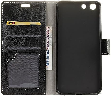 Alcatel Onetouch X1 7053D Case, [Elegant Retro] Premium PU Leather With Card &amp; Cash Slots,Magnetic closer ,Horse pattern , Kickstand Function bookstyle Flip Folio Protective Wallet Case (black)