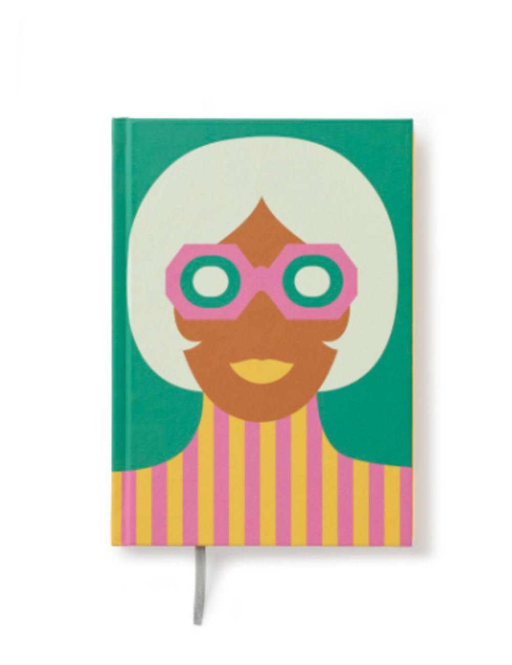 PdiPigna Olimpia Zagnoli Green Small Blank Notebook