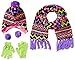 Accessories 22 Girls' 3 Piece Fair Isle Set Ombre Chevron