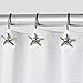 Hermosa Collection Decorative Star Fish Chrome Shower Curtain Hooks - Upgrade Your Bathroom Style and Stop Being Embarassed!
