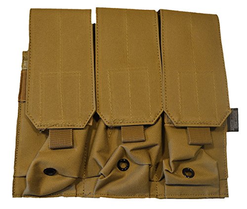 American Tactical Supply Co. STANAG Tactical Double Magazine Pouch, 6 Magazine Capacity, Desert Tan