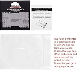 String Action Gauge Ruler, Guitar Height Gauge Set