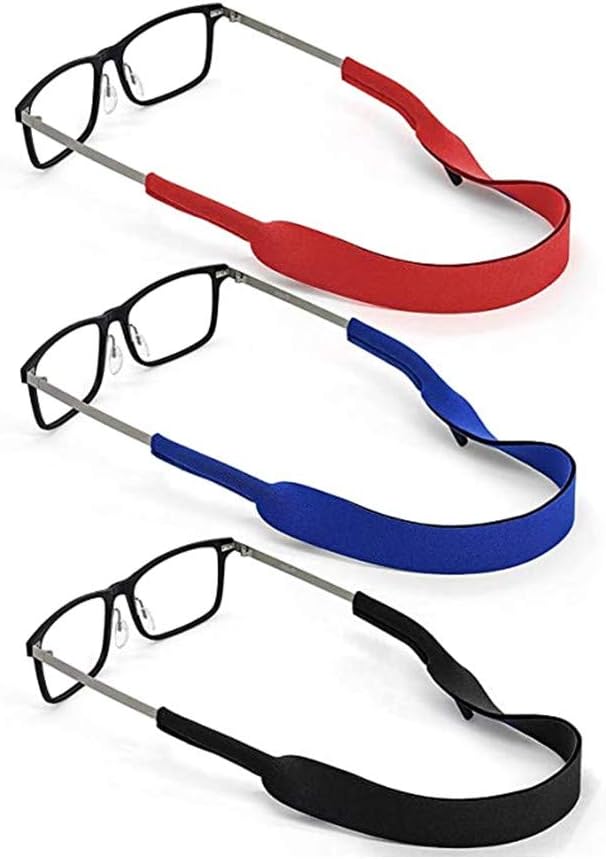 3pcs Cable Strap Premium Adjustable No Tail Sunglass Strap and Eyewear