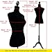 Female White Linen-like fabric Mannequin Dress Form (On Black Tripod Stand)
