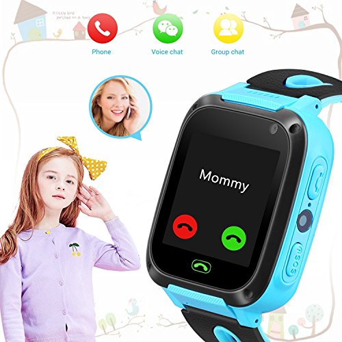 [SIM Card Included] Kids Phone Smart Watch IP67 Waterproof GPS Tracker for Boys Girls Two Way Call SOS Phonewatch Anti-Lost Game Camera Pedometer Outdoor Travel Wristband Birthday Gifts - Thumbnail 3