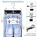 IEOKE Pants Hangers, 4 Tier Metal Hangers with Clips, Space Saving, Black