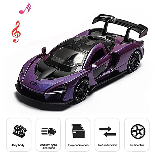 Diecast Toy Car McLaren Senna Sports Car Model,Zinc Alloy Simulation