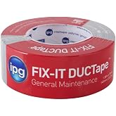 Intertape Polymer Group IPG Fix-It DUCTape, General Maintenance Duct Tape, 1.88" x 55 yd, Silver (Single Roll)