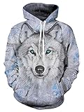 Idgreatim Unisex 3D Printed Drawstring Hoodies Hooded Pullover Sweatshirt With Pockets