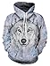 Idgreatim Unisex 3D Printed Drawstring Hoodies Hooded Pullover Sweatshirt Pockets