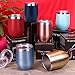 MASCOTKING 12 oz Wine Tumbler,Double Vacuum Insulated Wine Glass with Lids for Keeping Wine, Coffee, Drinks, Champagne, Cocktails