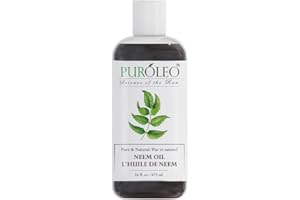 PUROLEO Neem Oil 16 Fl Oz/473 ML - Pure and Natural for Multipurpose Use | Extracted From Neem Plant, Chemical-Free Spray (Pa