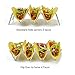 Taco Holder,HapWay 2 Pack Stainless Steel Taco Stand Mexican Food Rack Shells for Hard or Soft Shell Tacos (4 Stack Holder)