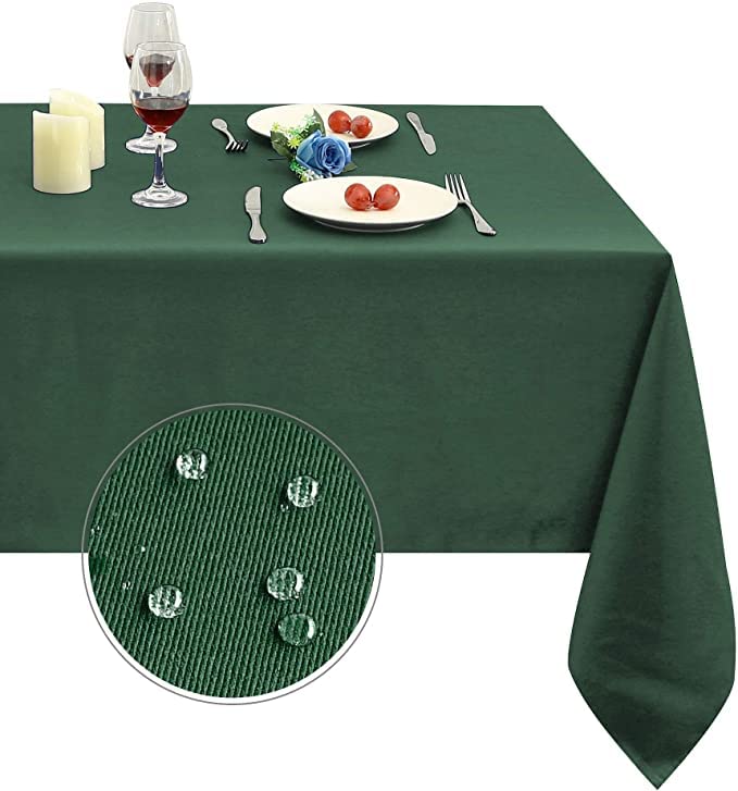 Obstal Rectangular Green Tablecloth