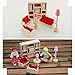 Peradix Wooden Doll Livingroom House Furniture Room Dollhouse Miniature Set For Kids Children Child Play Toy (#2)