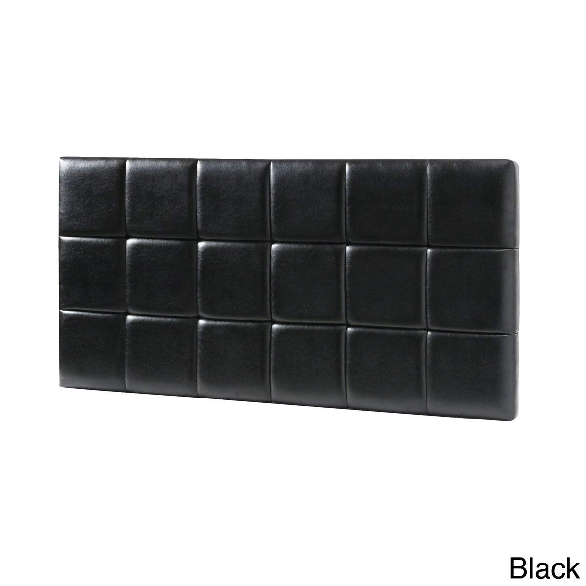 Best black faux leather full size headboard