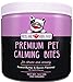 Premium Calming Treats for Dogs - Dog Grooming Without Jumping, Barking, or Biting - Separation Anxiety Treat for Puppies - Thunderstorm, Fireworks, and Car Ride Stress Relief - All-Natural Soft Chews