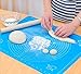 Rolling Pin & Silicon Pastry Mat,Silicone Large Pastry Mat With 19.6