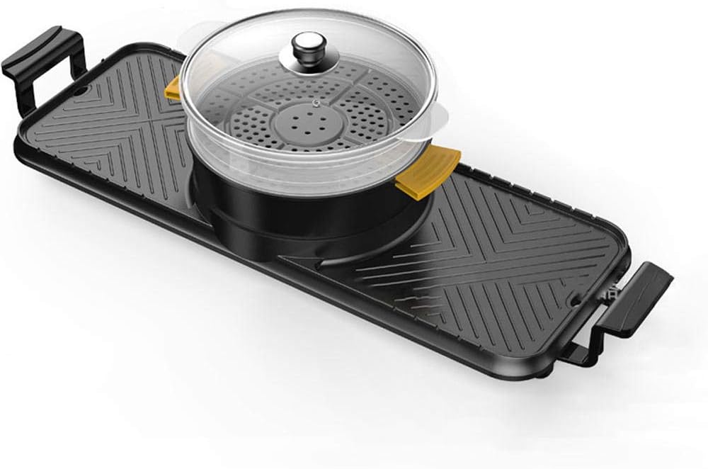 Review Aigrun Large Electric Grill New Barbecue Hot Pot Integrated with