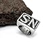 FANSING Stainless Steel NS Rings, Size 8