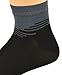 Sierra Socks Men's Rayon Derived from Bamboo Low Cut Seamless Toe Socks 3 Pair Pack (Gray Black Gray)