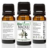 Biofinest Niaouli Essential Oil - 100% Pure Organic Therapeutic Grade - Best for Aromatherapy, Skin Care, Ease Stress Headache Acne Wounds Scars Muscle Arthritis Joint Pain - FREE E-Book (10ml)