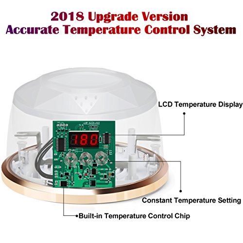 Wax Warmer Hair Removal 2018 Upgrade Version Electric Wax Heater With LCD Temperature Display and UL Certification Plug Waxing Kit Wax Melts with 4 Flavors Hard Wax Beans and 10 Wax Applicator Sticks