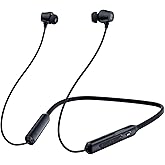 Active Noise Cancelling Headphones, Wireless In Ear Neckband Bluetooth Headphones with 3 AI Mics ENC, 60Hrs Playtime, V5.3 Magnetic Earbuds, Multipoint Connection Earphones for Work/Travel/Home/Office