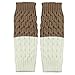 Coromose 2015 Women Leg Warmer Knit Boot Socks Topper Cuff (Khaki)
