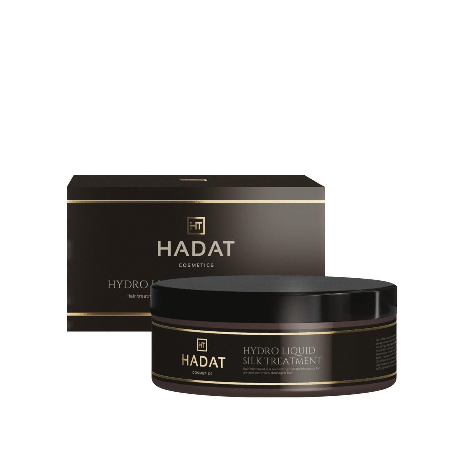 HADAT Cosmetics hydro liquid silk treatment "Liquid Silk" Hair Mask - deep restoration and hydration, healthy shine and split end prevention for dry and damaged hair