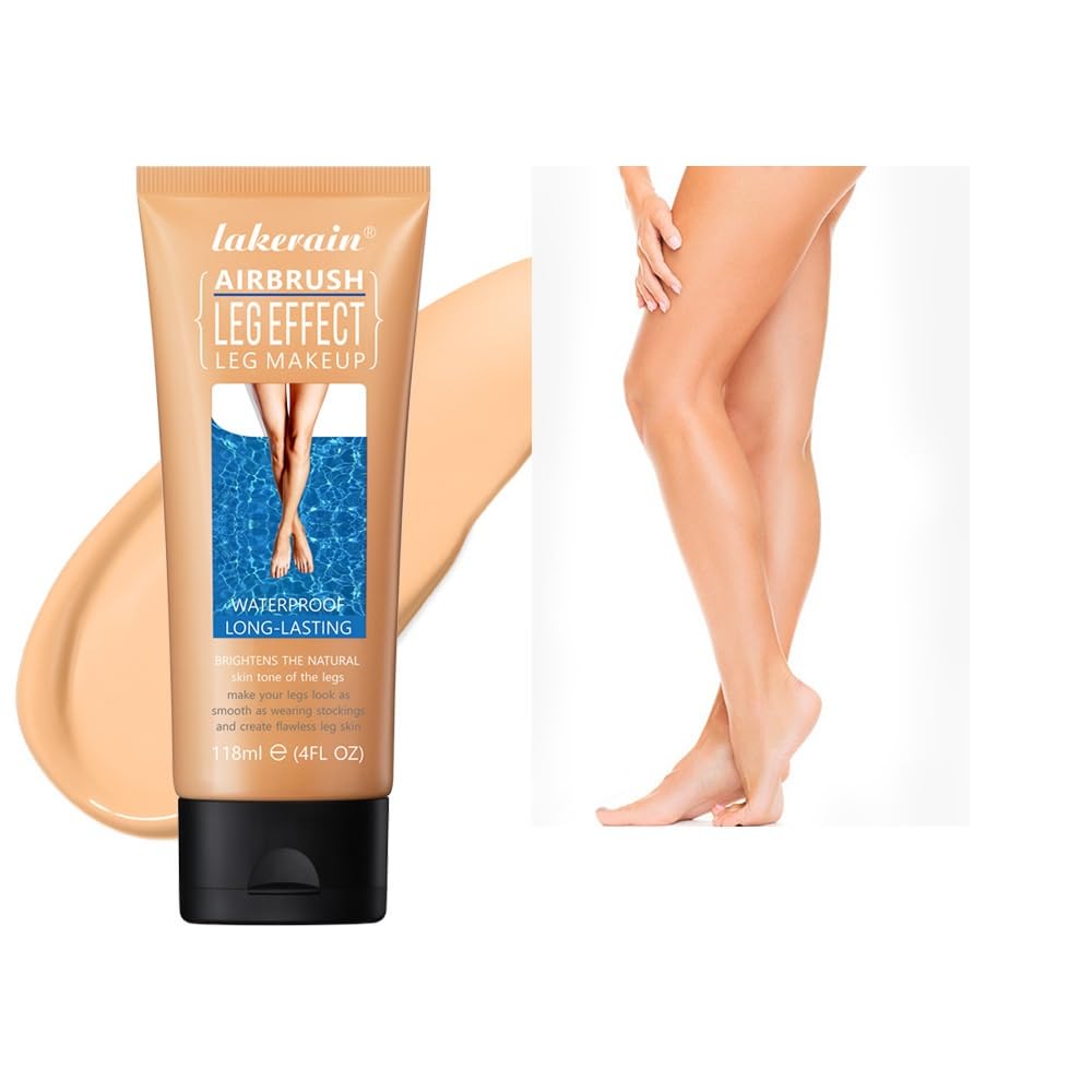 Leg Makeup Lotion,Body Foundation, Waterproof No Transfer, Leg and Body Scar Cover up Makeup for Tattoo Cover Up, Long Last Foundation,118ml #2 MEDIUM GLOW