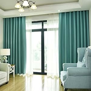 Amazon Com Xiaojingly Blackout Curtains Drape Soundproof